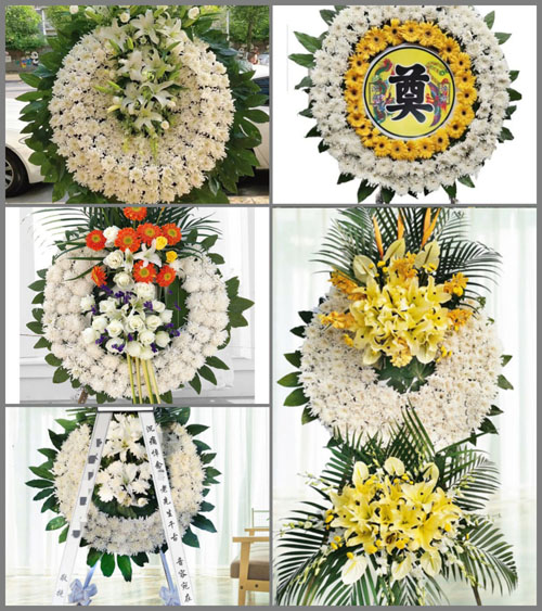 江苏常州武进区雪堰镇圣烈村花圈速递